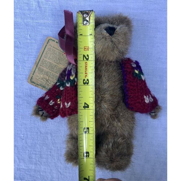 Boyds Bear Archive Collection Eden Retired 1364 Bearwear Cardigan & Tags 6” EUC - Picture 3 of 10